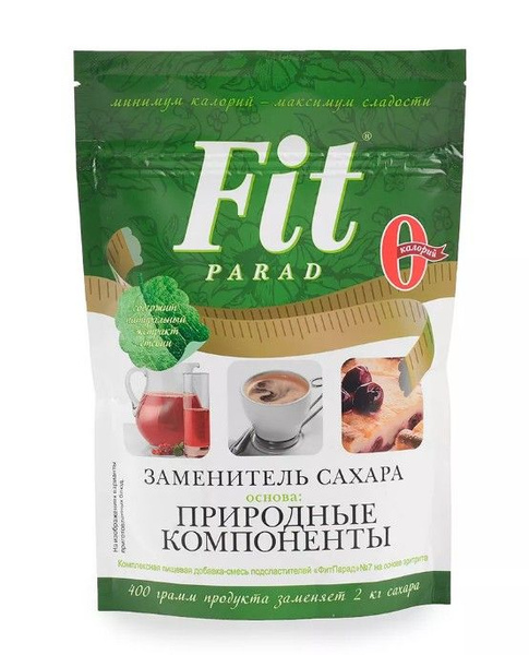 Заменитель сахара Fit Parad со стевией, 500 г, дой-пак, Россия - купить ...