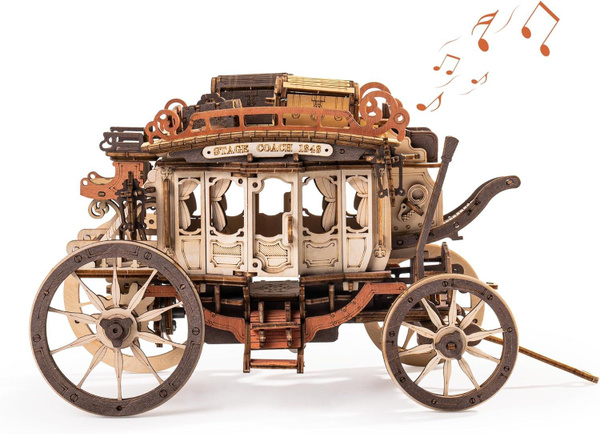 Деревянная Музыкальная Шкатулка-пазл, Механическая 3D Модель - купить с ...