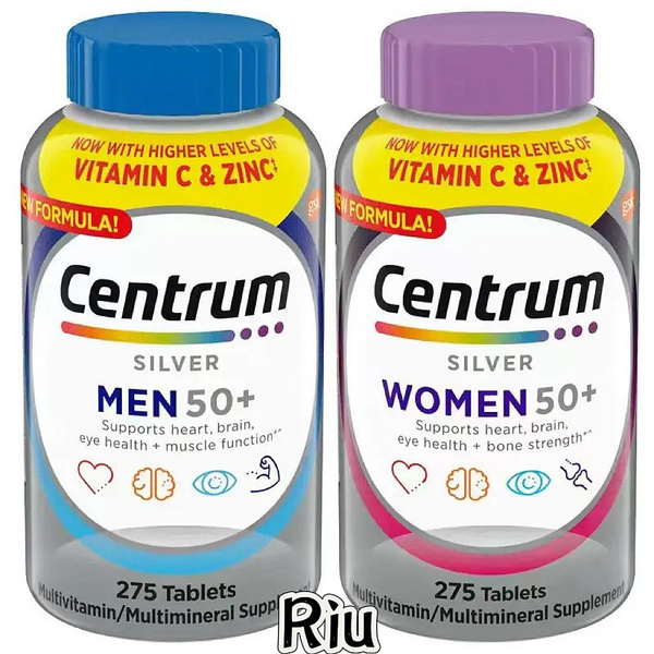 Centrum 50+ для мужчин и женщин, комплекс витаминов и минералов для ...