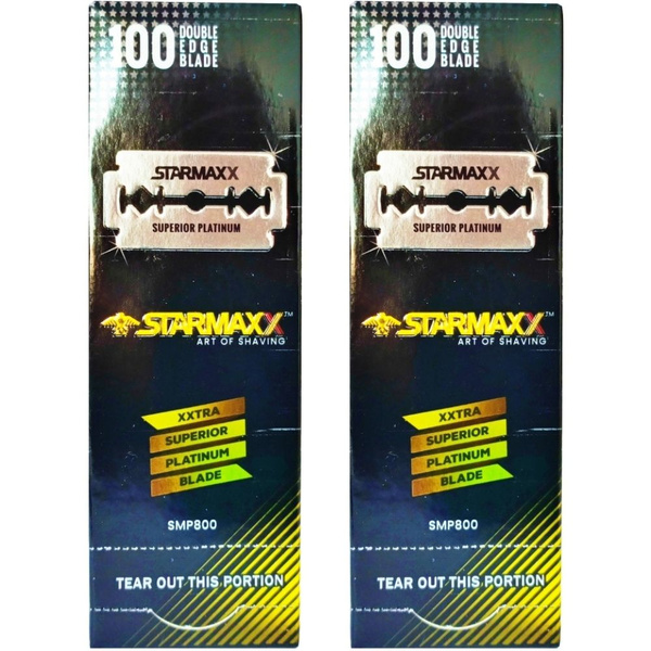 Starmaxx, Лезвия классические для Т-образных станков, двусторонние, 200 ...