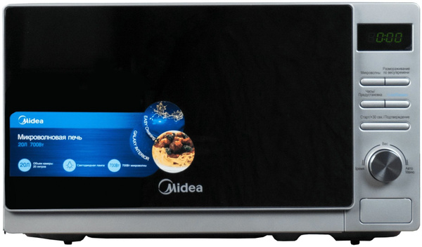 Микроволновая печь Midea AM720C4E-S серебристый купить на OZON по ...
