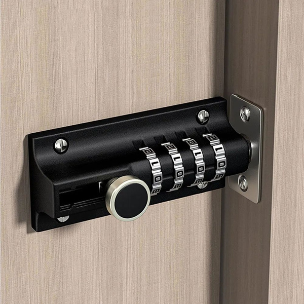 Шпингалет на дверь / щеколда с кодовым замком купить на OZON по низкой ...