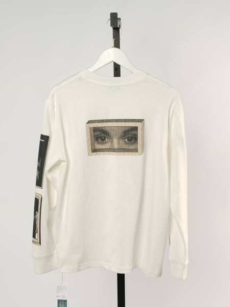Лонгслив Мужской, Женский CAV EMPT белый, серый, размер 50 Хлопок ...
