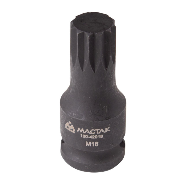 Торцевая насадка 1/2", SPLINE, M18 для болта задней ступицы VAG МАСТАК ...