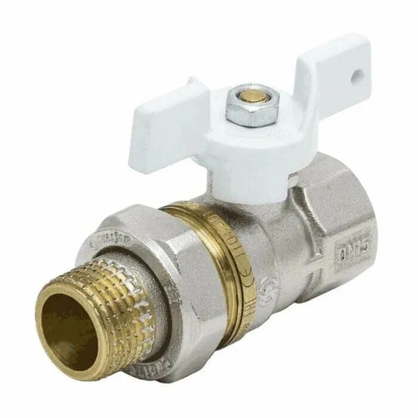 Кран шаровый американка никелированная латунь 1" DN25 PN25 Aquasfera ...