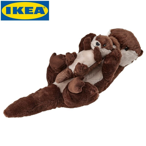 IKEA Плюшевая игрушка с малышом выдрой/набор из 2 штук, коричневый ...