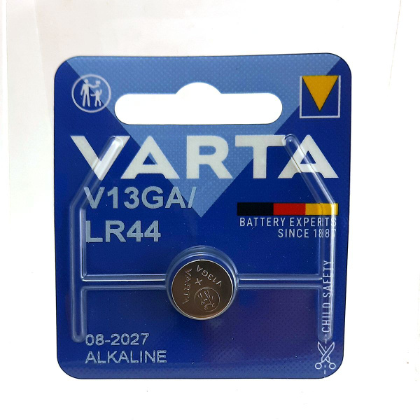Varta Knopfzelle Alkali-Mangan LR44 1er Blister LR1154 357A GPA76 82 15v 4276 Ag13 V13ga