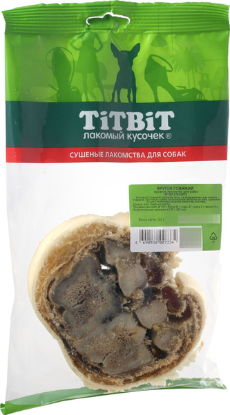 Лакомство для собак Titbit / Титбит Крутон говяжий для всех пород ...