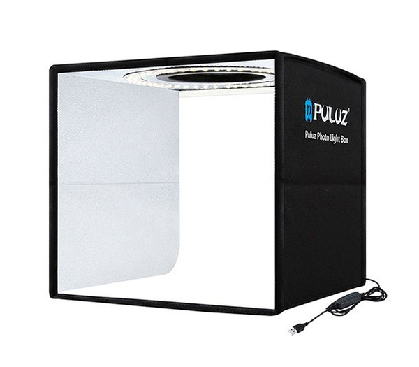 Фотобокс Puluz PU5027B 25 см, с подсветкой 10 Вт и 6 фонами купить на ...