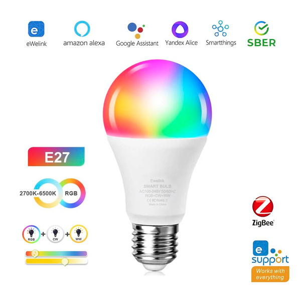Лампочка eWeLink Zigbee Smart Bulb E27, 15 Вт, Светодиодная, 1 шт ...