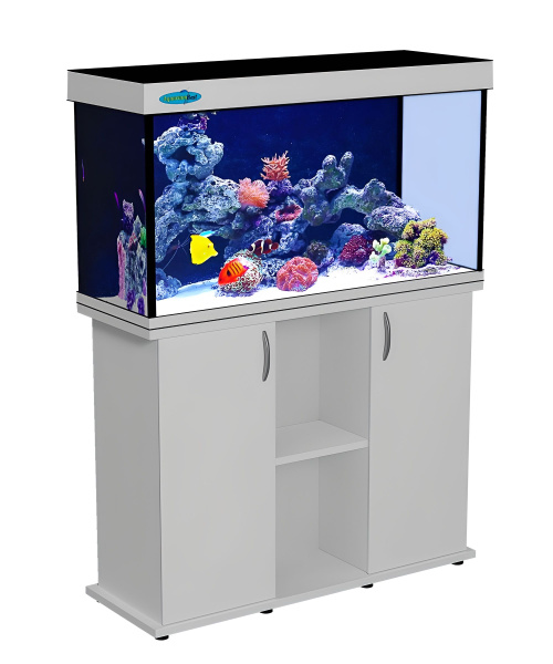 Аквариум 180 литров AquariumBest с тумбой, Белый (91х36х57 см) купить ...
