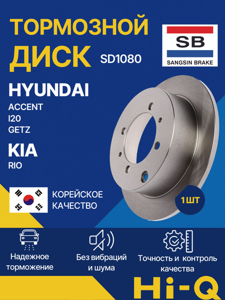 HIQ Диск тормозной задний