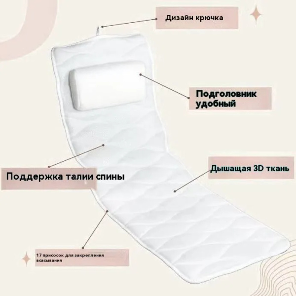 Подушка матрас для ванны спа купить на OZON по низкой цене (1988193873)