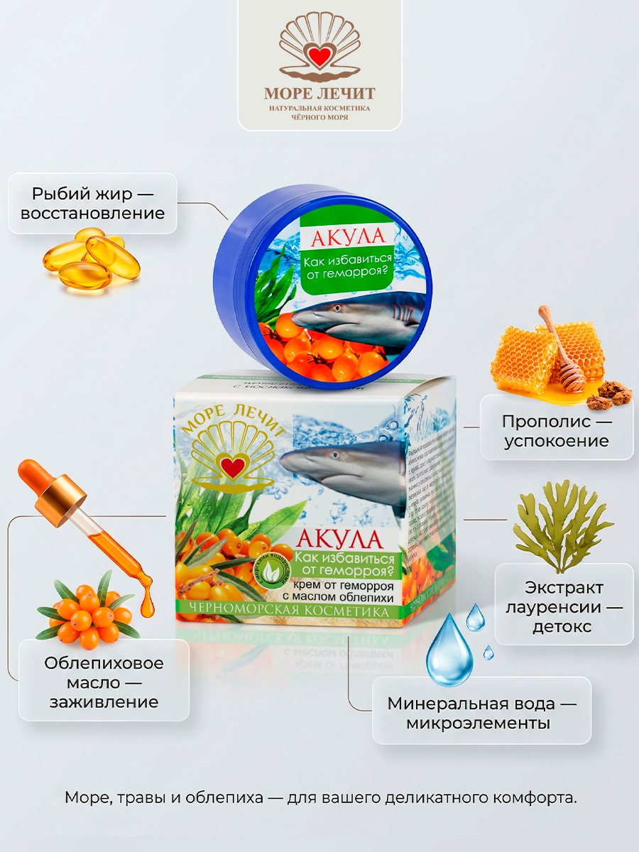 Крем Акула Как избавиться от геморроя?