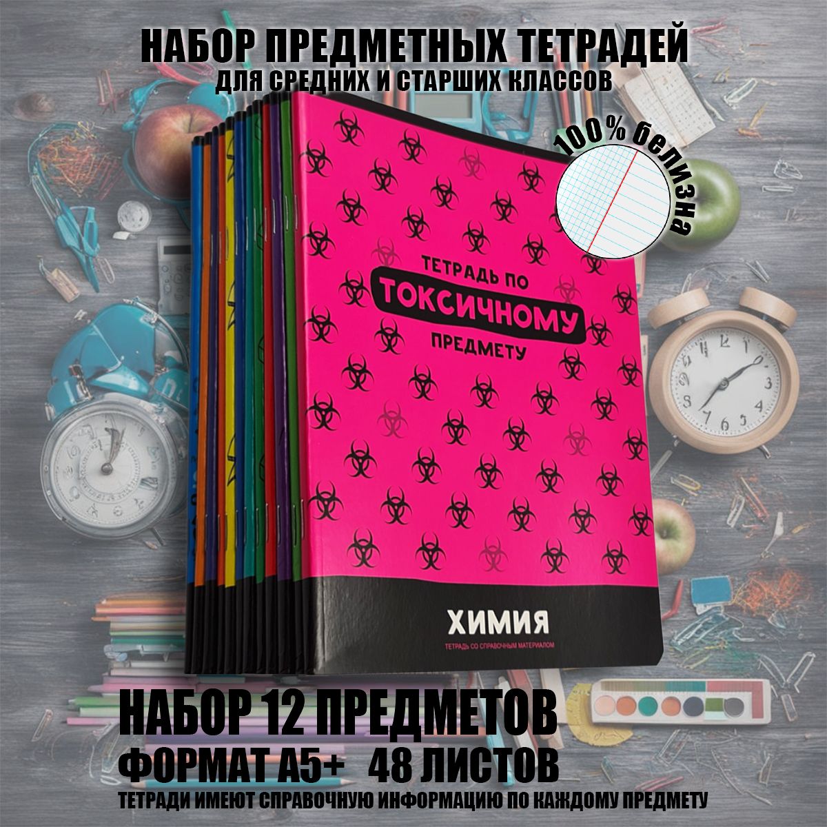 Набор Предметных Тетрадей 48 Листов 8 Класс — купить в интернет-магазине  OZON по выгодной цене