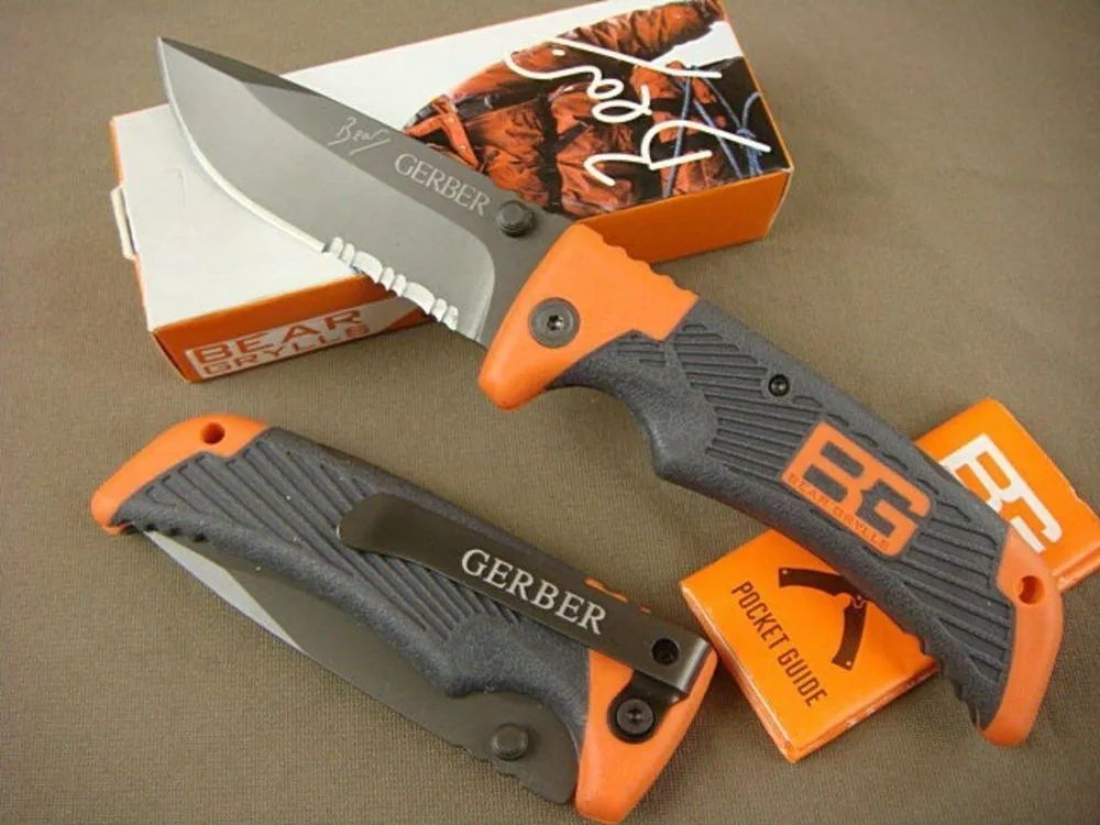 Беар гриллс гербер. Нож складной gerber bear grylls scout. Gerber bear grylls compact scout. Складной нож gerber bear grylls. Беар гриллс нож для выживания.