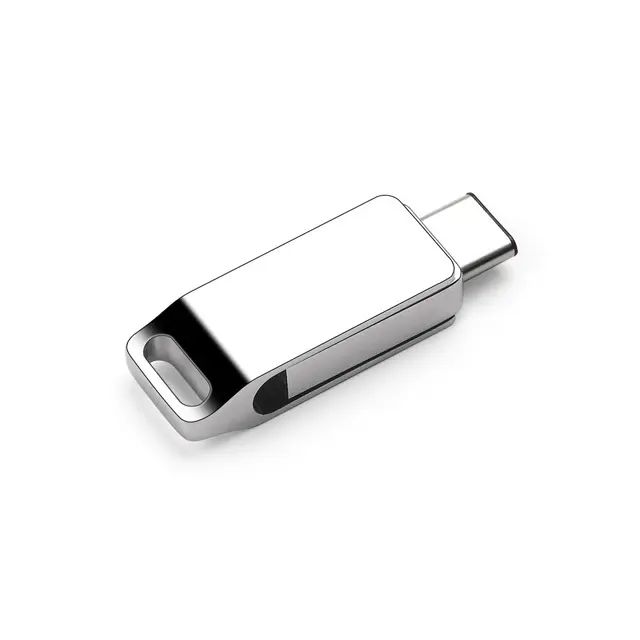 USB флешка на 128GB, Type C + USB 3.0, металлическая мини флешка для телефона и компьютера / usb type-c flash drive