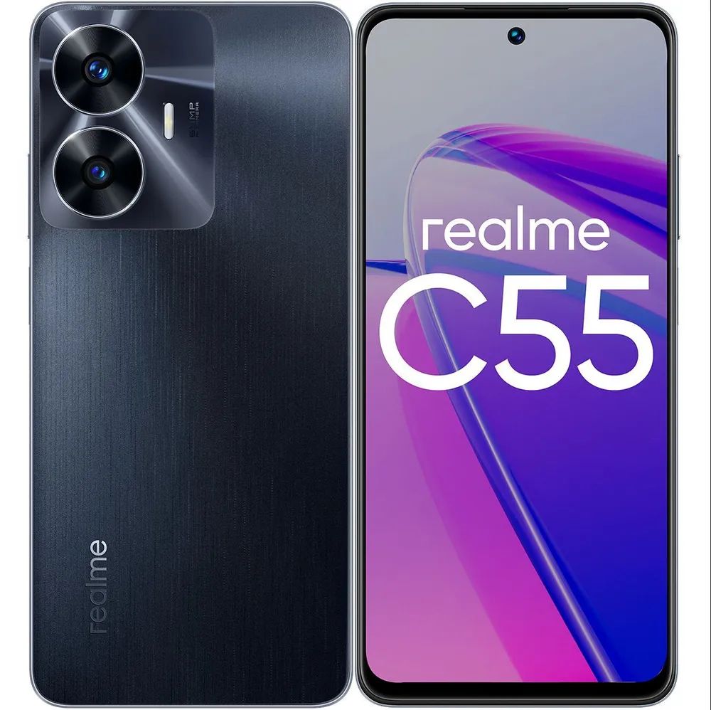 realmeСмартфонc55Ростест(EAC)8/256ГБ,черный