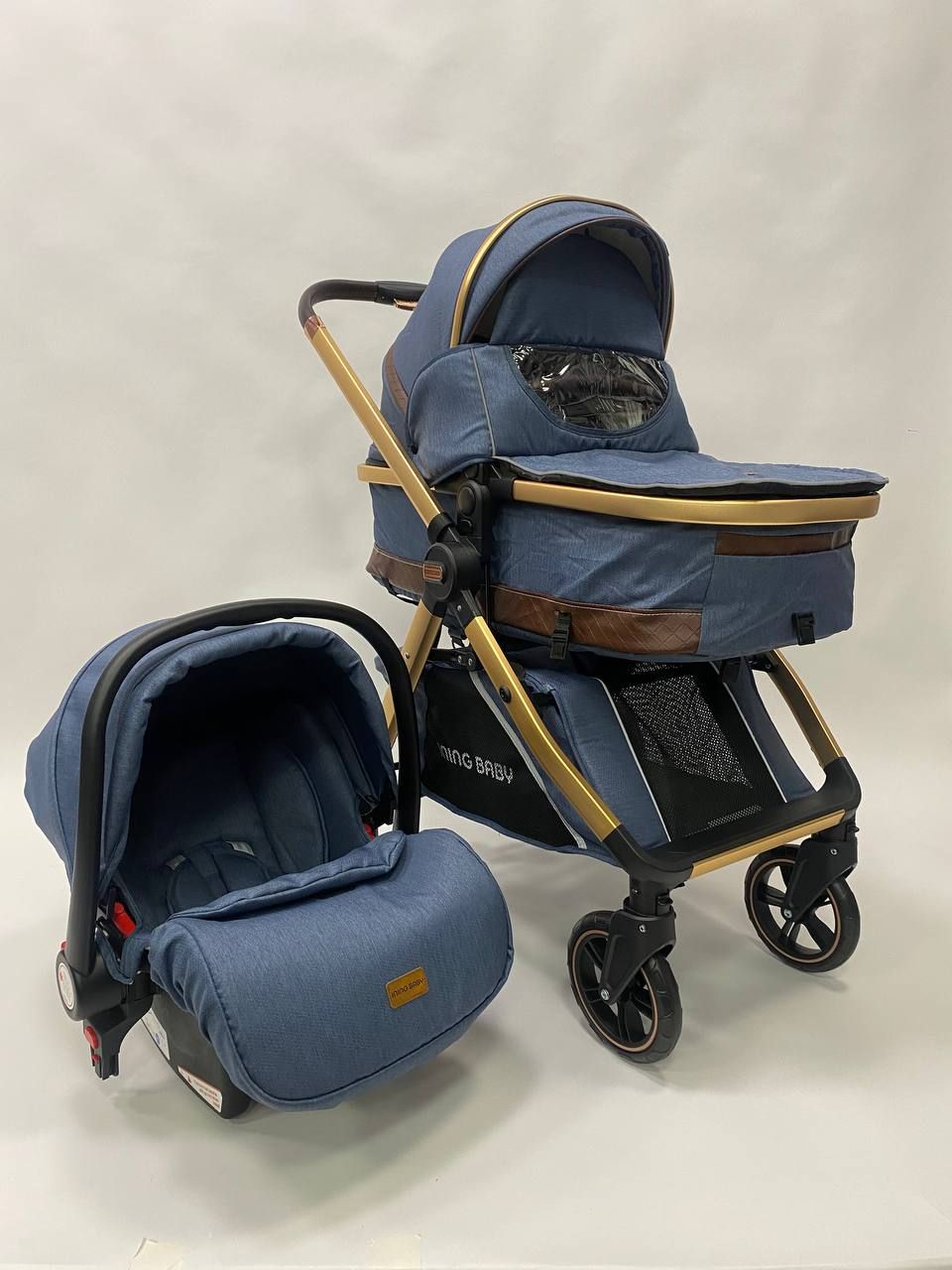 Коляска 3 в 1 Ining baby K310 PRO blue