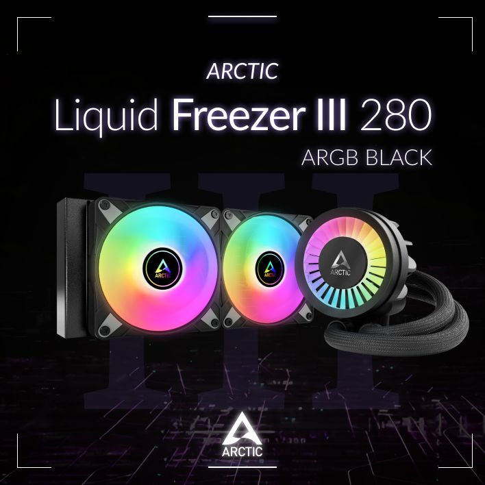 Система водяного охлаждения Arctic Liquid Freezer III 280 ARGB Black