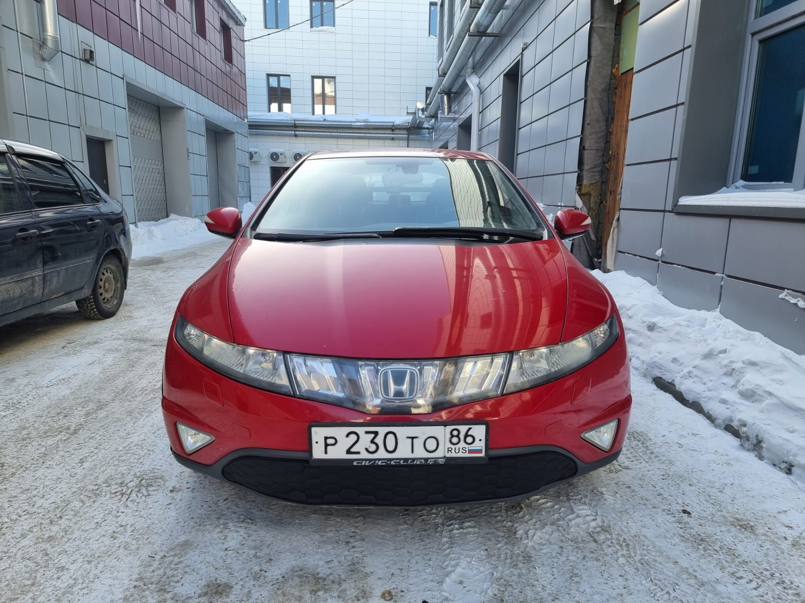 Утеплитель бампера для Honda Civic Хонда Цивик (2005 -2009) VIII х/б