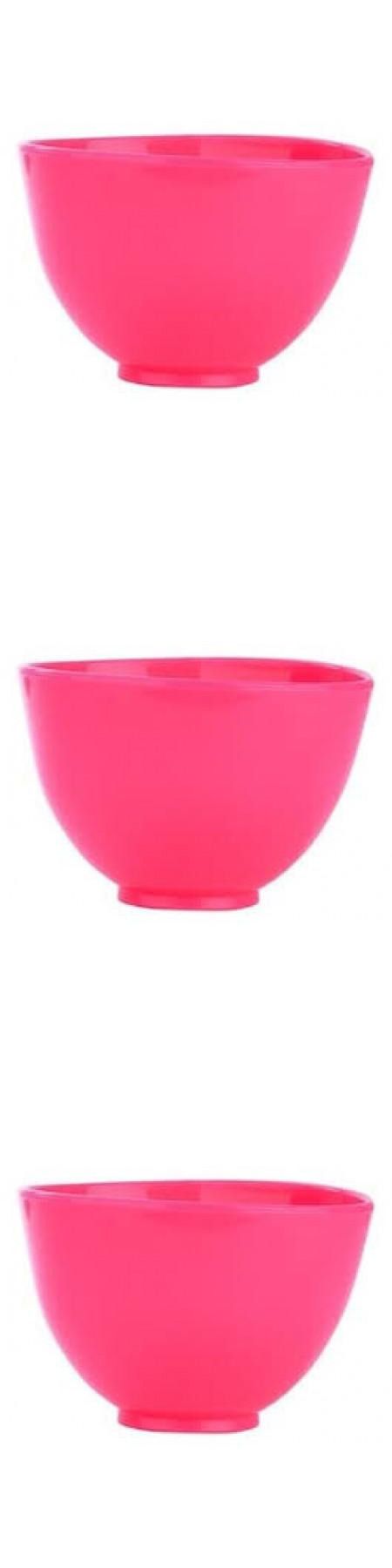 Anskin Косметическая чаша Rubber Bowl Small, Red, 300 сс, 3 шт.