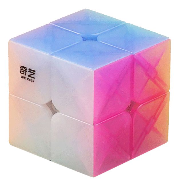 qiyi Jelly Magic Cube 2x2x2 уровневая цветная игрушка-головоломка