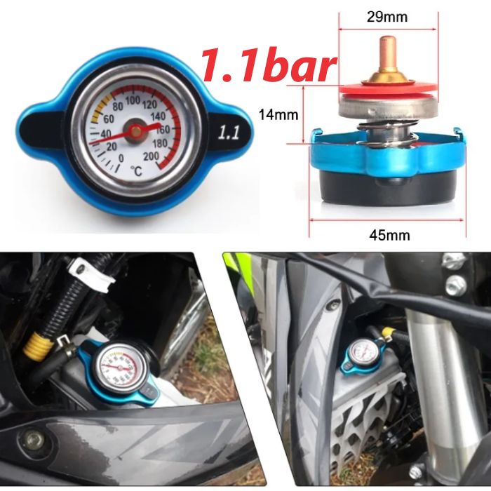 Крышка радиатора 1.1 Бар с датчиком температуры на мотоцикл питбайк квадроцикл эндуро