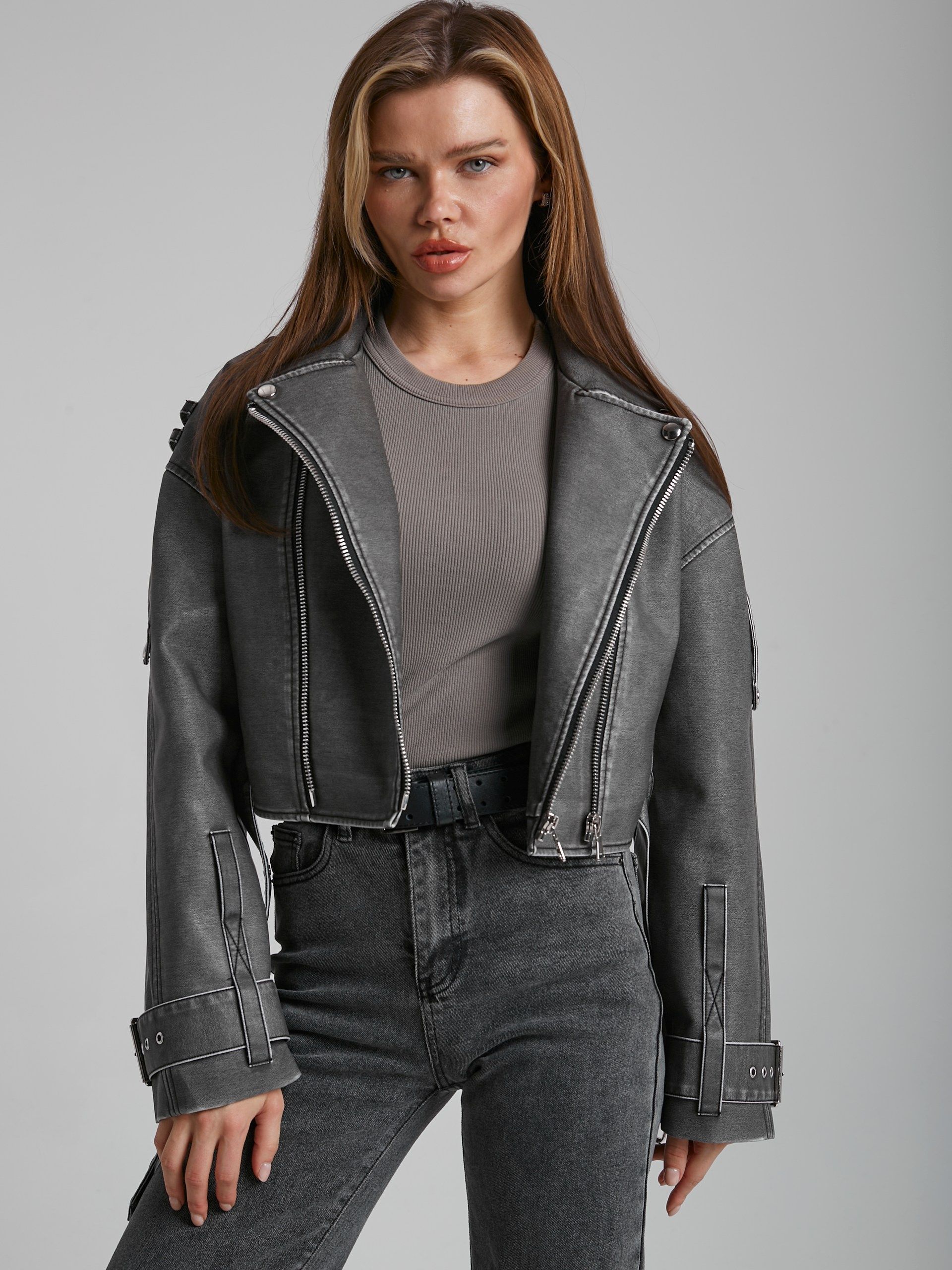 Куртка кожаная AFTF BASIC OUTERWEAR...