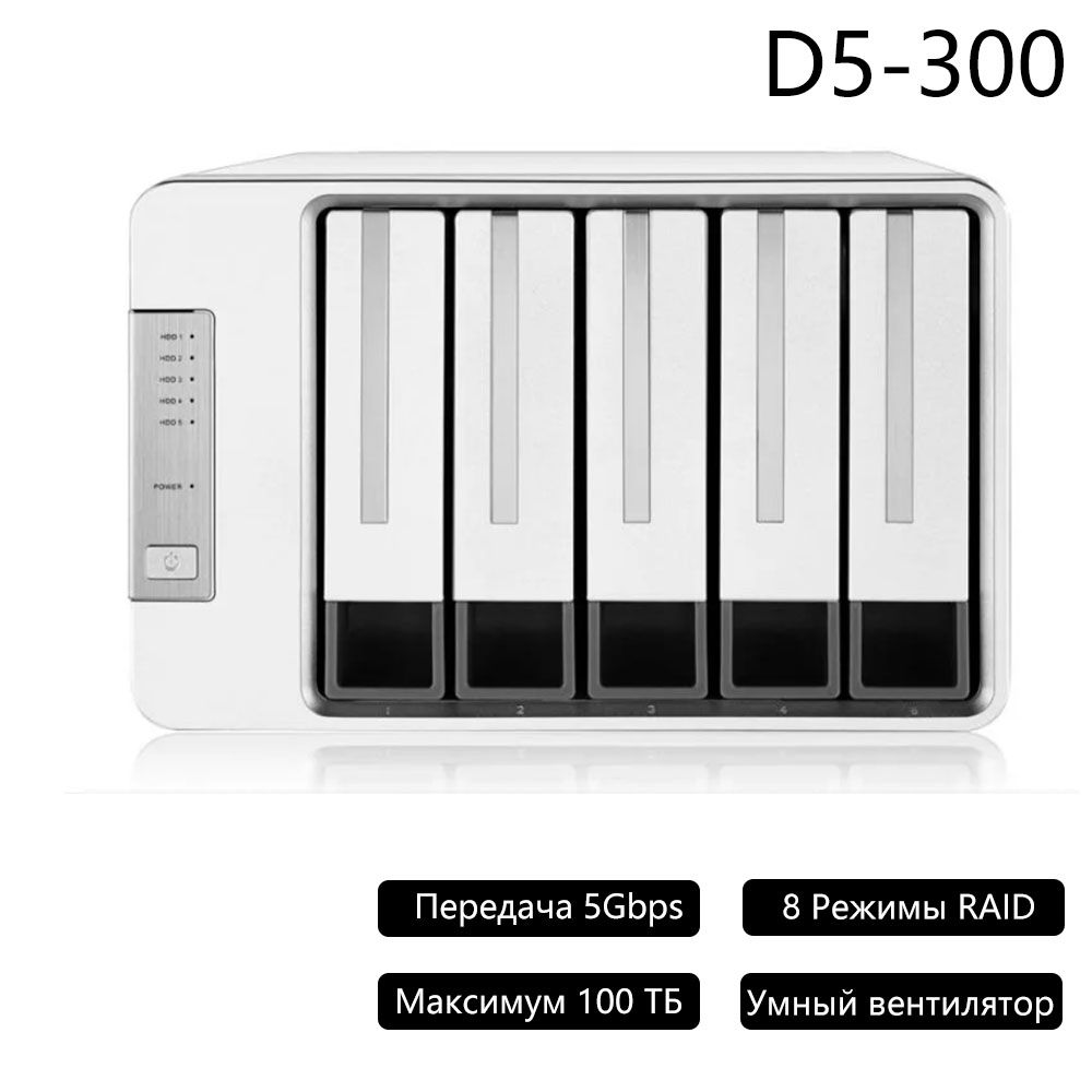 TerraMasterD5-300HDD/SSD5-битныйдискДок-станциядля