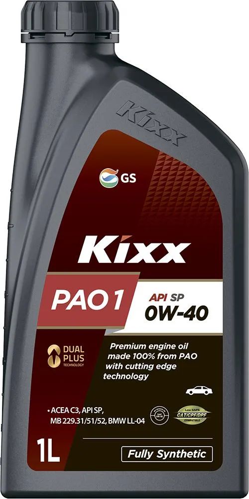 Kixx PAO 1 0W-40 Масло моторное, Синтетическое, 1 л