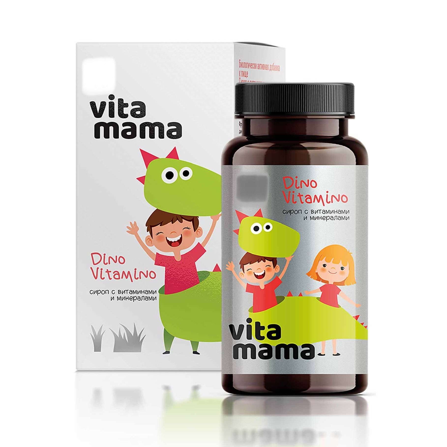 Dino Vitamino, сироп с витаминами и минералами Vitamama, 150мл