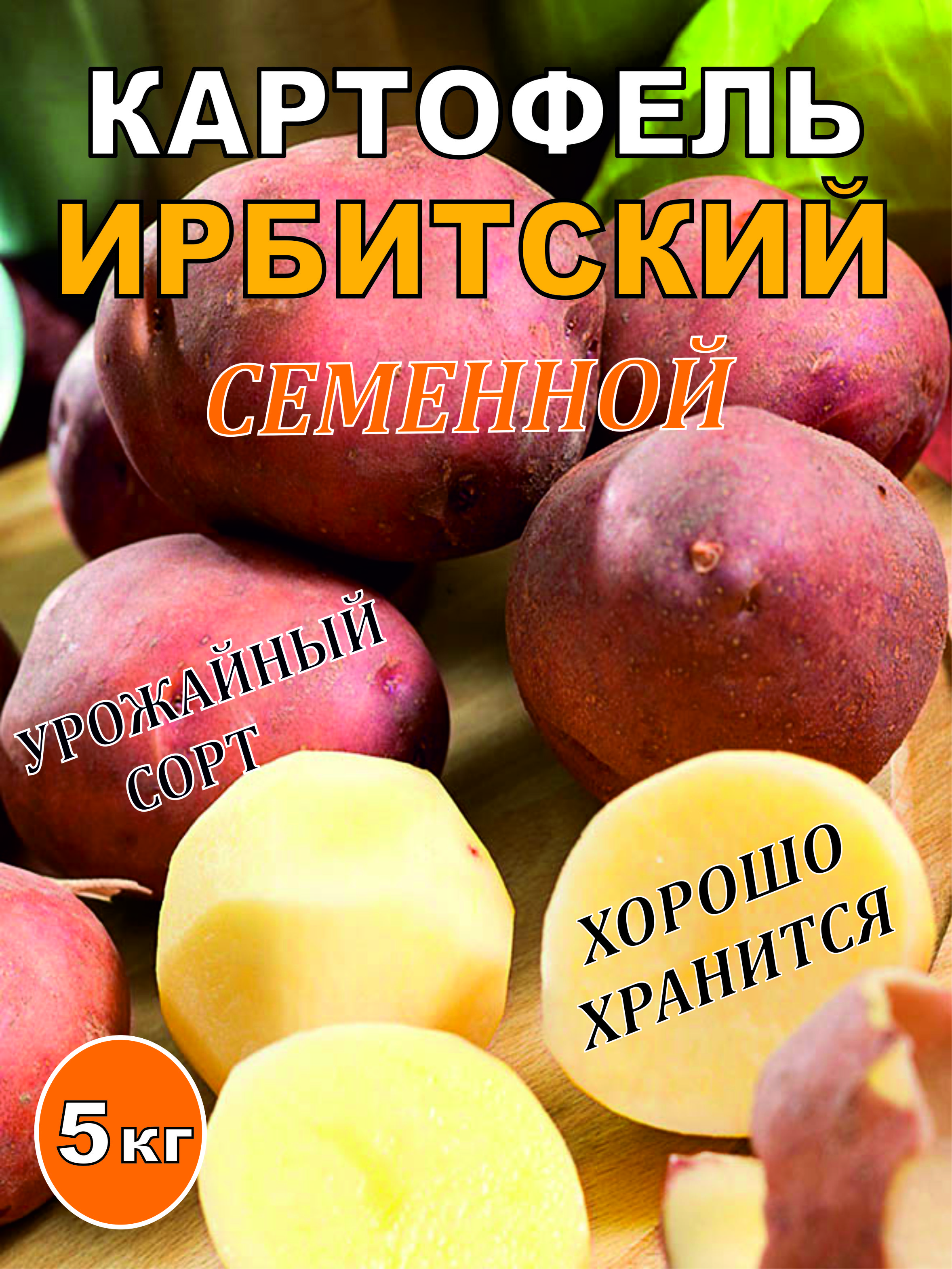 Картофель Ирбитский 5кг. семенной на посадку