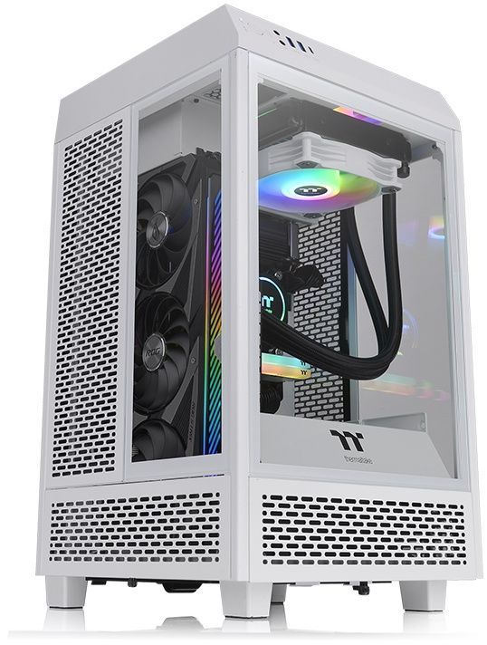 КомпьютерныйкорпусminiITXThermaltakeTheTower100белый(ca-1r3-00s6wn-00)