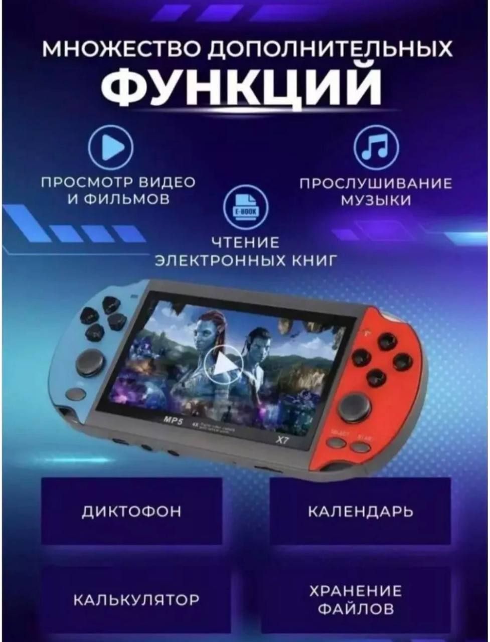 ПортативнаяигроваяприставкаретроконсольдлятелевизораX7