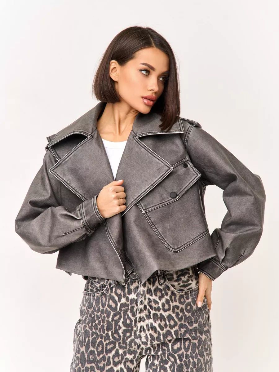 Куртка кожаная AFTF BASIC OUTERWEAR...