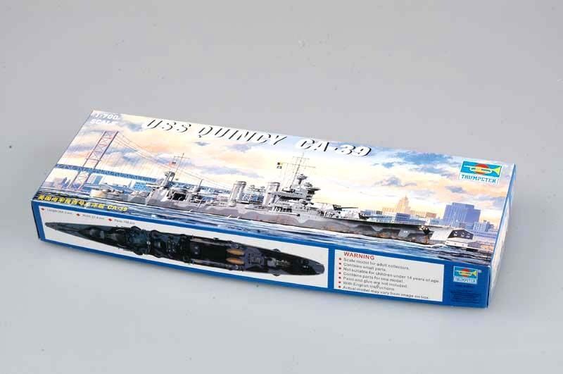 Trumpeter 1/700 05748 USS Куинси CA-39Корабль