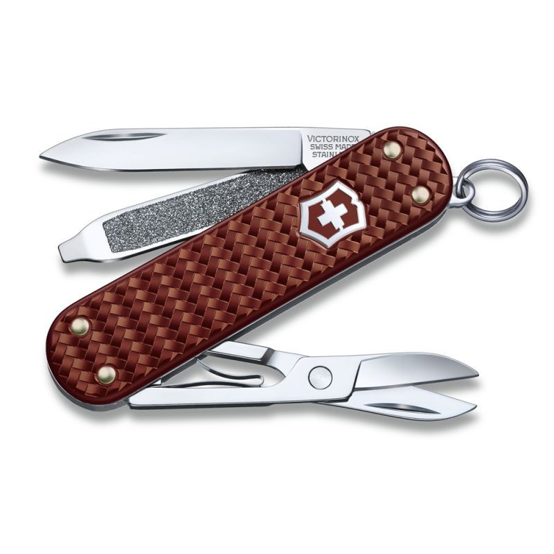 Нож-брелок Victorinox Classic SD Precious Alox "Hazel Brown", 58 мм 0.6221.4011G