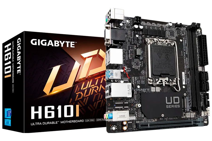 Материнская плата Gigabyte H610I (LGA1700, ITX)