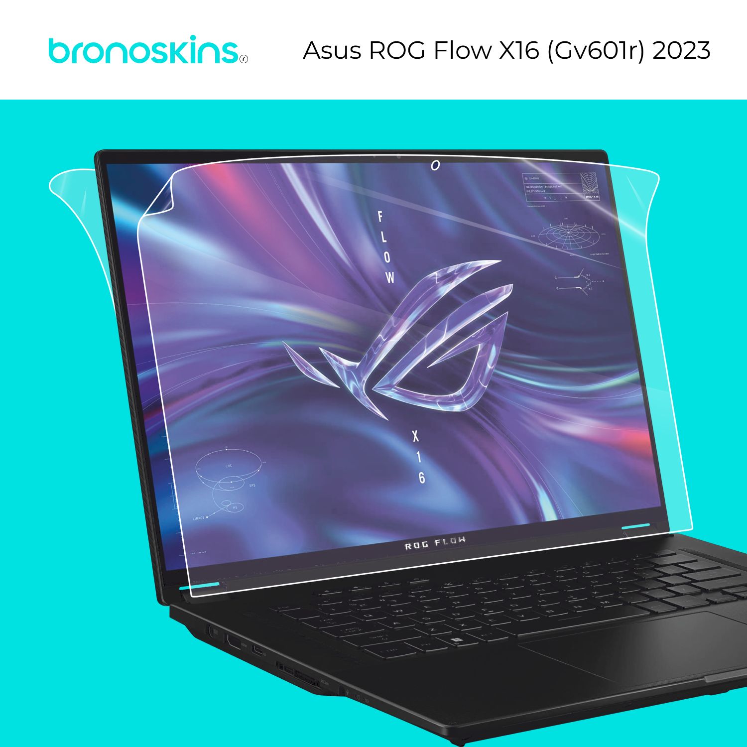 Защитная пленка на экран Asus ROG Flow X16 (Gv601r) 2023 (Глянцевая)