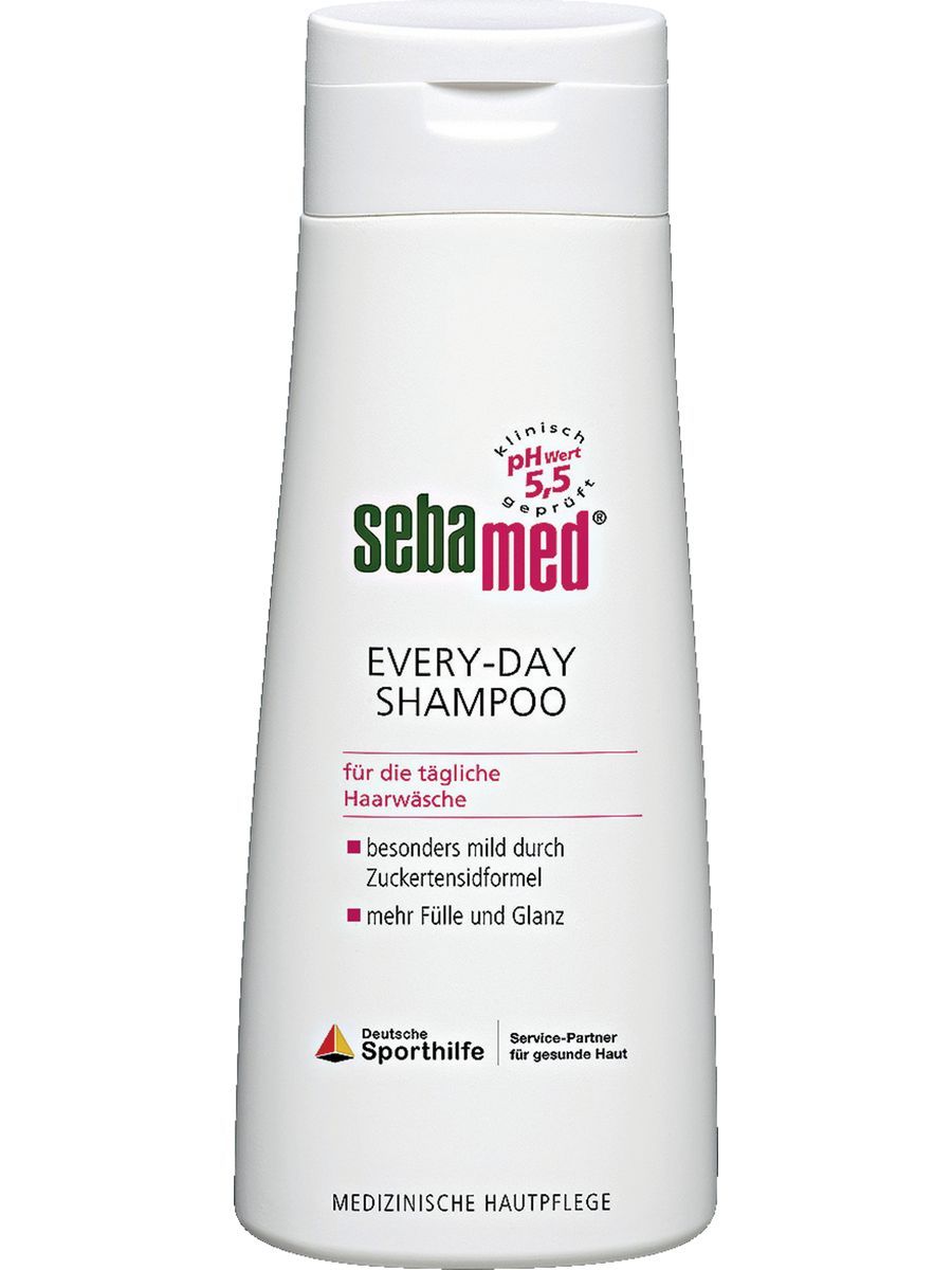 Лучшие шампуни на каждый день. Sebamed шампунь. Shampoo 200 ml. Себамед восстанавливающий шампунь для поврежденных. Everyday шампунь для волос.