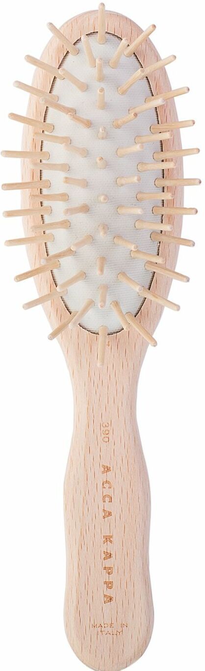 Щетка для волос дорожная пневматическая, с деревянными зубчиками (62390) (1шт) / Acca Kappa / /