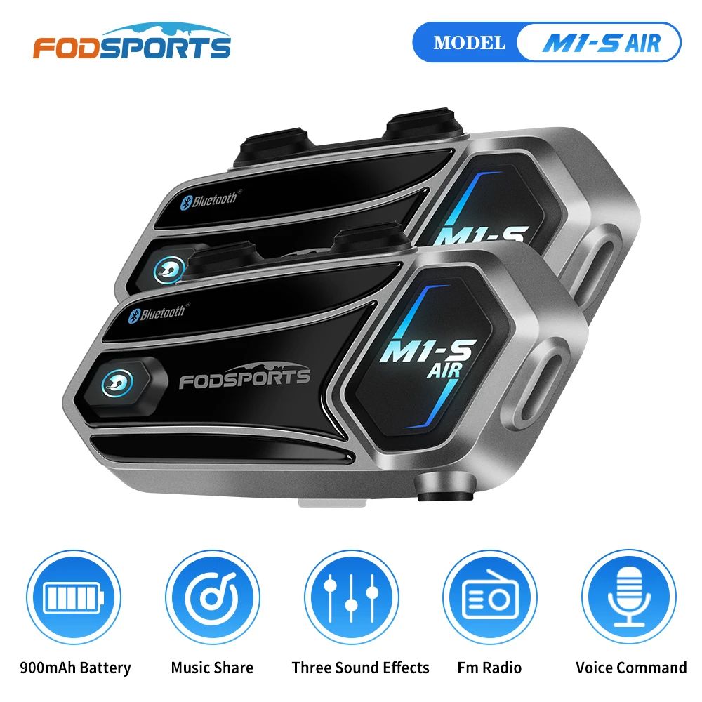 Мотогарнитура Fodsports M1-S Air комплект из 2х штук