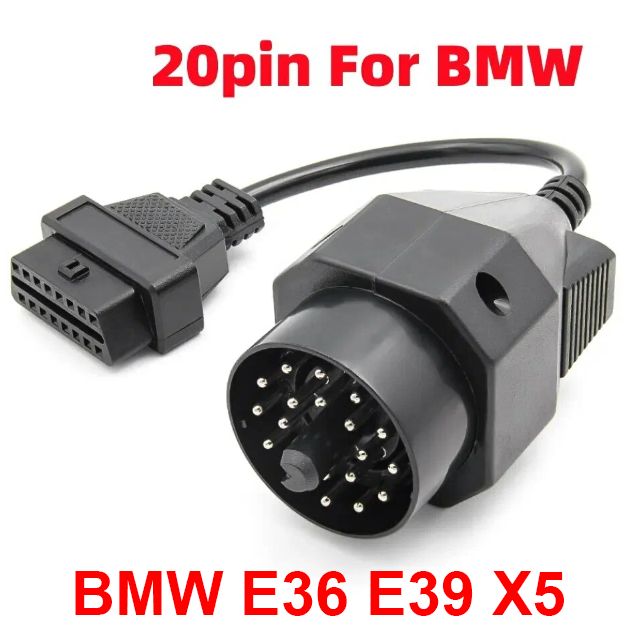 Для автомобилей BMW 20 Pin в 16 pin OBD2 переходник BMW E36 E39 X5