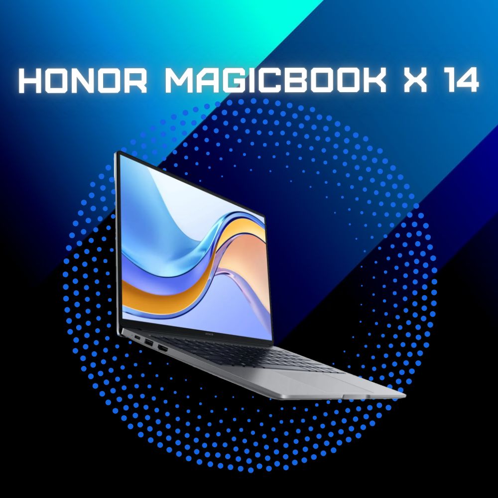 HonorHonorMagicBookX14Ноутбук14",IntelCorei5-12450H,RAM16ГБ,SSD512ГБ,IntelUHDGraphics,WindowsHome,серебристый,Русскаяраскладка