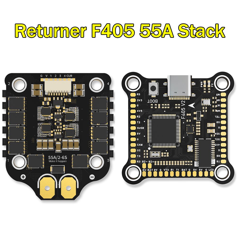 BrotherHobby Returner F405 + 55A ESC stack