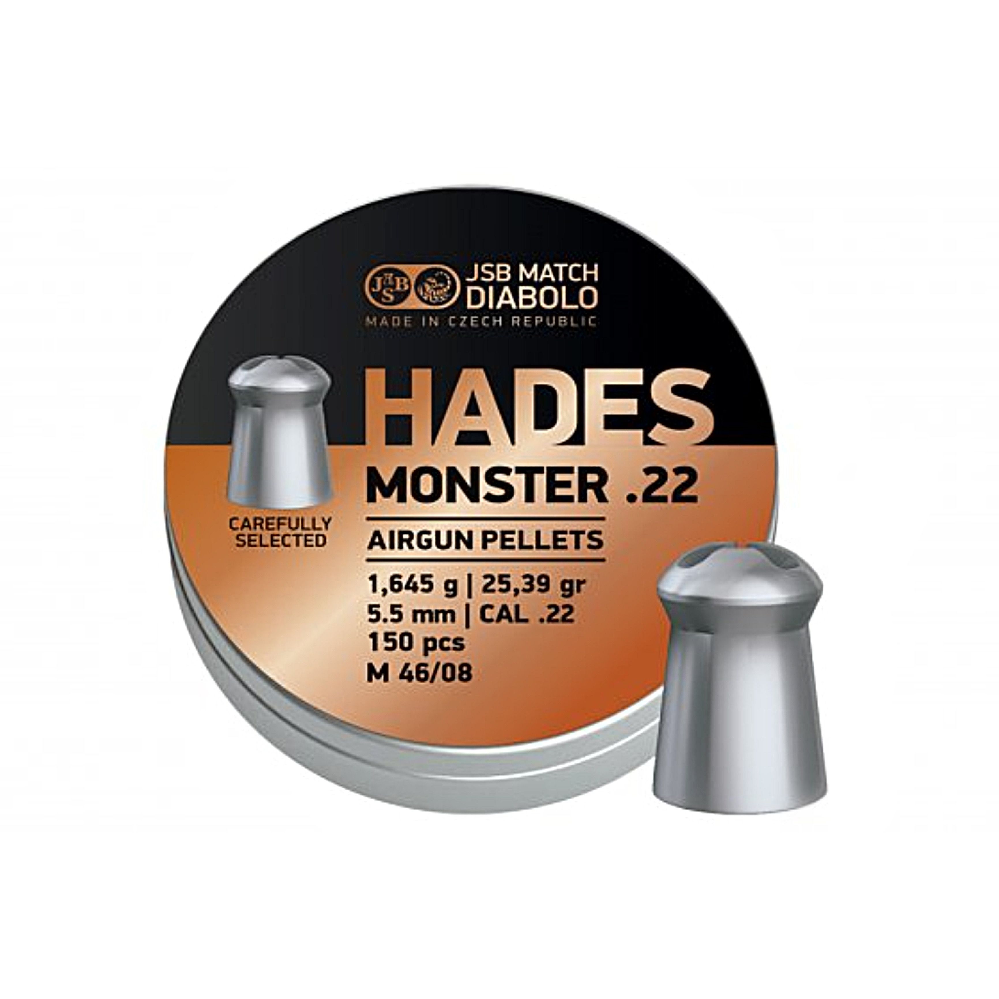 Пули для пневматики JSB Hades Monster Diabolo 5,5 мм, 1,645г 150 штук