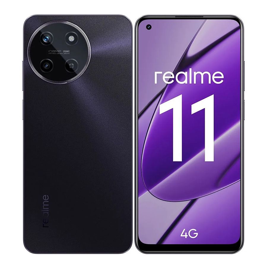 realmeСмартфонRealme114G8/128ГБGlobal8/128ГБ,черный