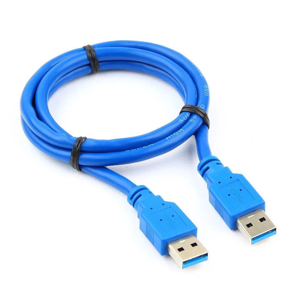 КабельдляподключенияпериферийныхустройствUSB3.0Type-A/USB3.0Type-A,1м,синий