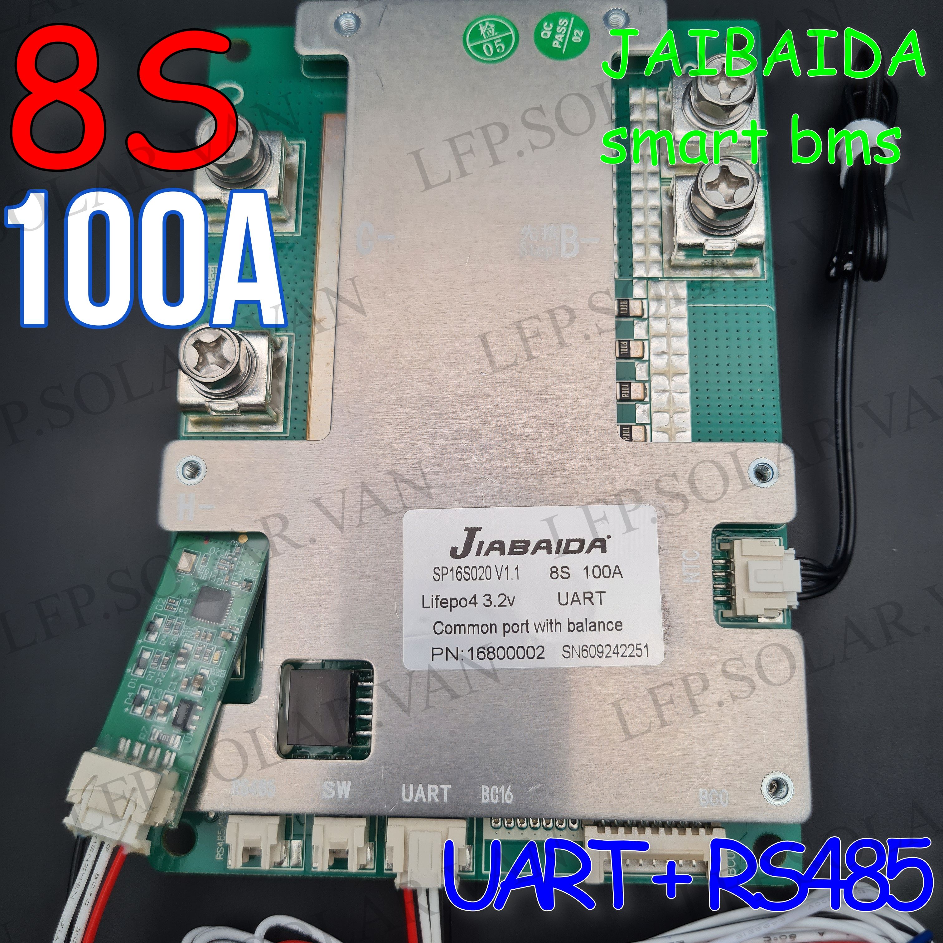 платаsmartBMS8s100a24вSP16S020JIABAIDA-JBD